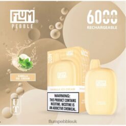 Flum Pebble Flavors 8JBJ284 Vanilla Ice Cream - FLUM PEBBLES 6000 PUFFS