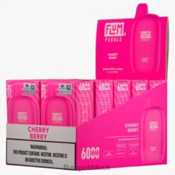 Flum Pebble Near Me 8JBJ221 Cherry Berry - FLUM PEBBLES 6000 PUFFS 10 PACKS