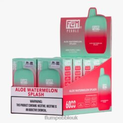 Flum Pebble Near Me 8JBJ25 Aloe Watermelon Splash - FLUM PEBBLES 6000 PUFFS 10 PACKS