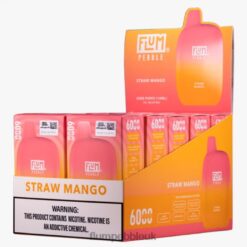 Flum Pebble Near Me 8JBJ269 Straw Mango - FLUM PEBBLES 6000 PUFFS 10 PACKS