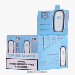 Flum Pebble UK 8JBJ281 Summer Glacier - FLUM PEBBLES 6000 PUFFS 10 PACKS