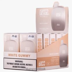 Flum Pebble Vape Flavors 8JBJ288 White Gummy - FLUM PEBBLES 6000 PUFFS 10 PACKS