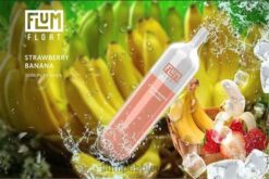Flum Pebble Vape Flavors HDX8Z71 Strawberry Banana - FLUM FLOAT 3000 PUFFS