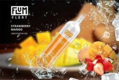 Flum Pebble Vape Flavors HDX8Z75 Strawberry Mango - FLUM FLOAT 3000 PUFFS
