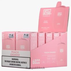 Flum Pebble Vape Review 8JBJ263 Peach Orange - FLUM PEBBLES 6000 PUFFS 10 PACKS