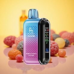 Blueberry Raspberry Hard Candy Fumot Tornado 20000 Puffs Dual Mesh Coil Smart Display