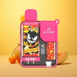 Cherry Cantaloupe Aivono AIM-TANK 9500 Puffs 18ml E-liquid 650mAh Battery