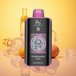 Juicy Peach Ice Fumot Tornado 25000 Puffs 700mAh Rechargeable Battery 20ml Pre-filled E-liquid