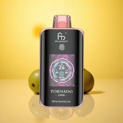 Kiwi Passion Fruit Guava Fumot Tornado 25000 Puffs 20ml Pre-filled E-liquid 700mAh Rechargeable Battery
