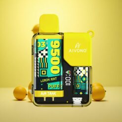 Lemon Mint Aivono AIM-TANK 9500 Puffs 18ml E-liquid Capacity