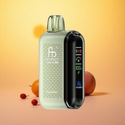 Peach Berry Fumot Tornado 20000 Puffs Dual Mesh Coil Smart Display