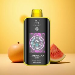 Peach Mango Watermelon Fumot Tornado 25000 Puffs Rechargeable Battery 20ml Pre-filled E-liquid