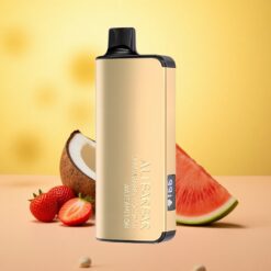 Strawberry Coconut Watermelon Alibarbar Ingot 9000 Puffs 22ml LED Display