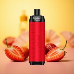 Strawberry Punch Al Fakher Crown Bar 8000 Crystal Disposable Vape 18ml e-Liquid Capacity 5mg Nicotine Contain
