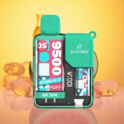 Watermelon Ice Aivono AIM-TANK 9500 Puffs 18ml E-liquid Capacity 650mAh Battery