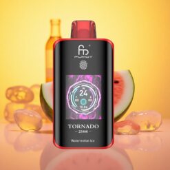 Watermelon Ice Fumot Tornado 25000 Puffs 700mAh Rechargeable Battery 20ml Pre-filled E-liquid