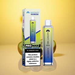 Blueberry Kiwi Hayati Pro Max 4000 Puffs Disposable Vape with 2%/5% Nicotine Strength and Rechargeable Battery