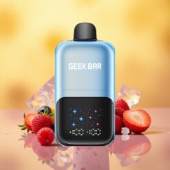 Blueberry Raspberry Ice GEEK BAR 2GO Two Series 50000 Puffs Interactive Large Screen Disposable Vape Pen