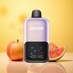 Peach Mango Watermelon Ice GEEK BAR 2GO Two Series 50000 Puffs Rechargeable Battery Interactive Large Screen