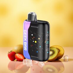 Strawberry Kiwi Ice GEEK BAR Pulse X 42K Puffs Dual Mesh Coil Curved Screen