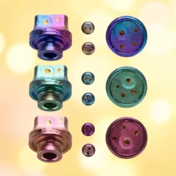 MK MODS Ti Hand-Finished 510 Tip dotAstroid Set dotAIO V2