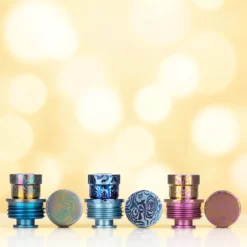 MK MODS Titanium Integrated Drip Tip & Button CTHULHU AIO